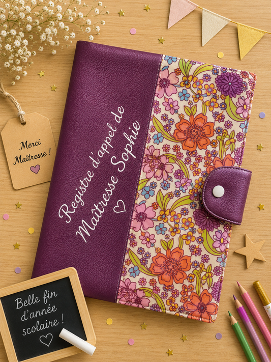 Carnet d'appel Maîtresse - cadeau fin d'année scolaire
