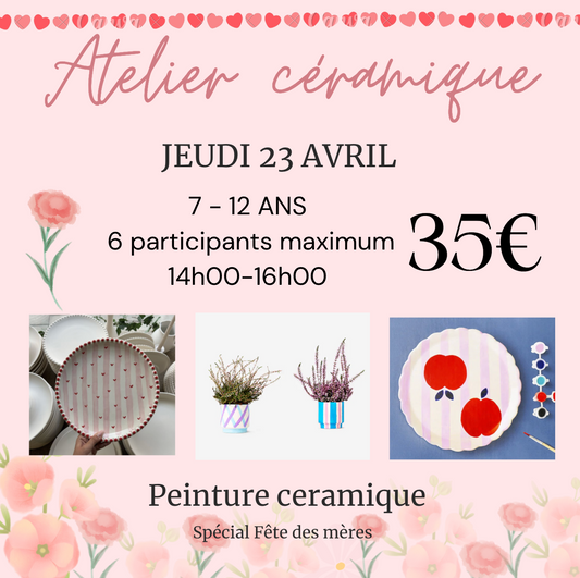 Jeudi 23 Avril - Peinture sur céramique