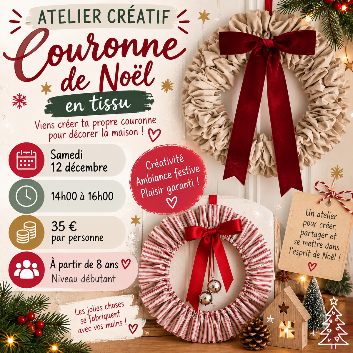 Atelier Couture ENFANT par Michettes and co - Samedi 12 Décembre - 14h00-16h00