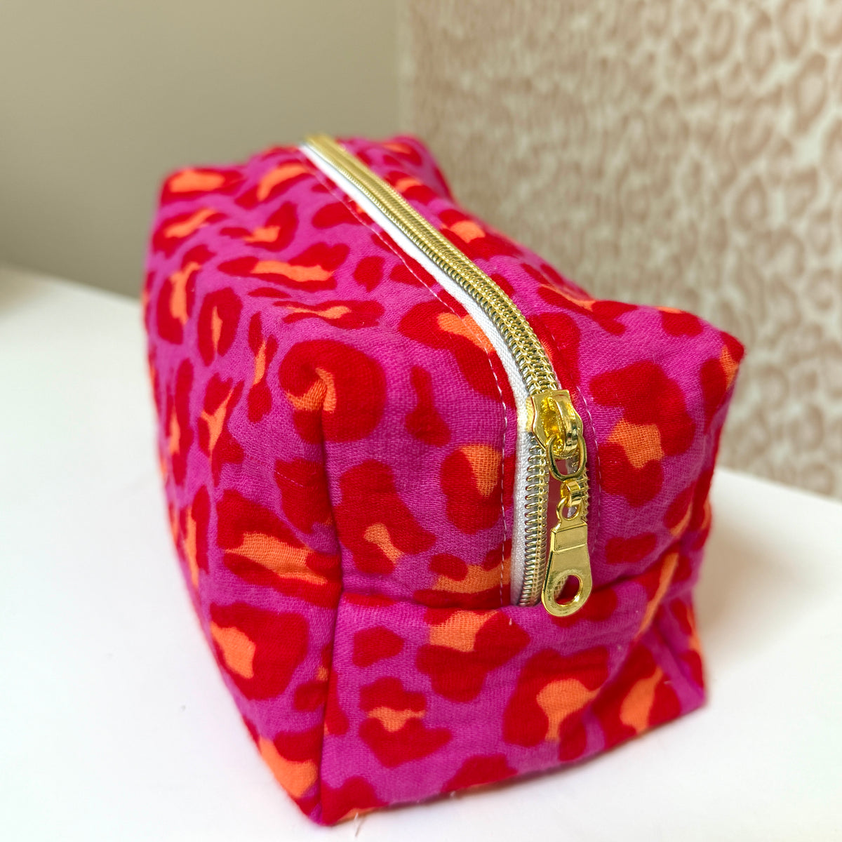 Trousse matelassée colorée