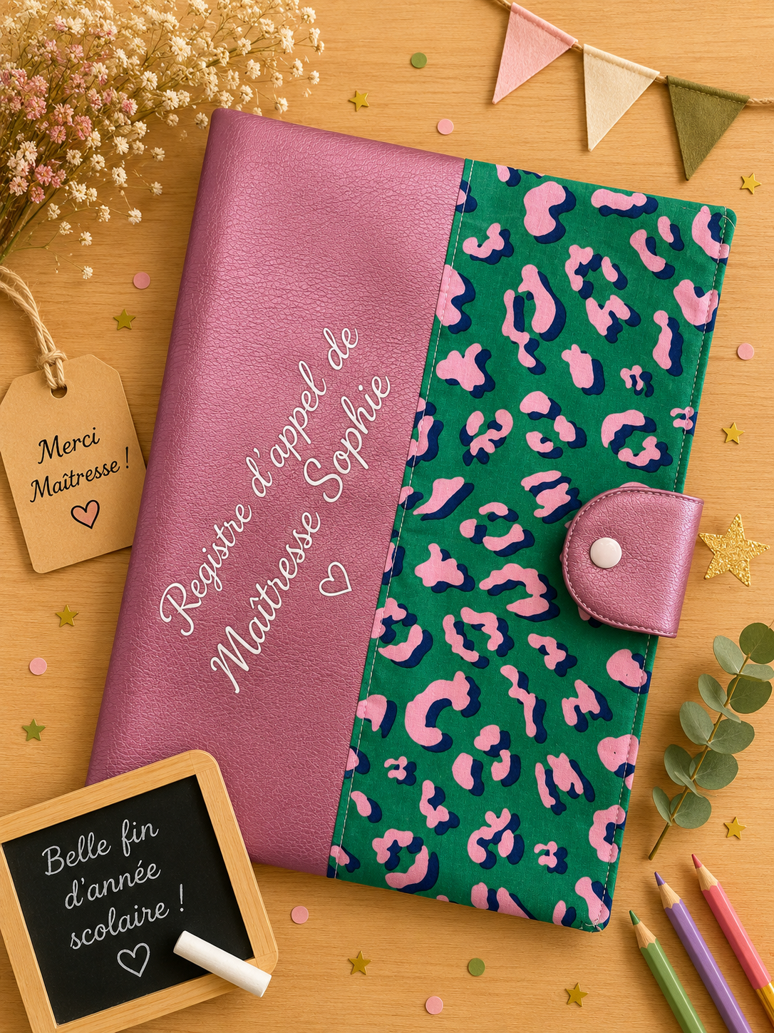 Carnet d'appel Maîtresse - cadeau fin d'année scolaire