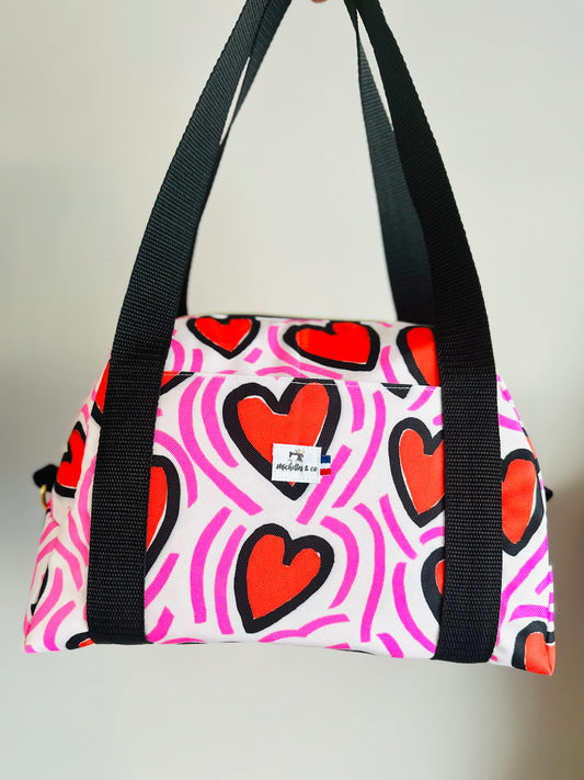 Lunch Bag isotherme -  Coeur amoureux (sur commande)