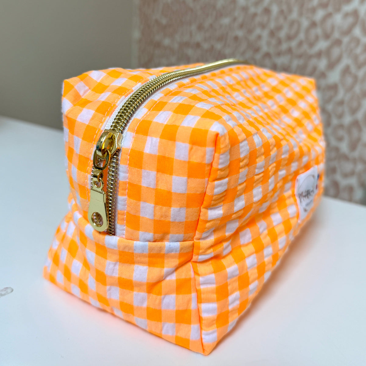 Trousse matelassée colorée