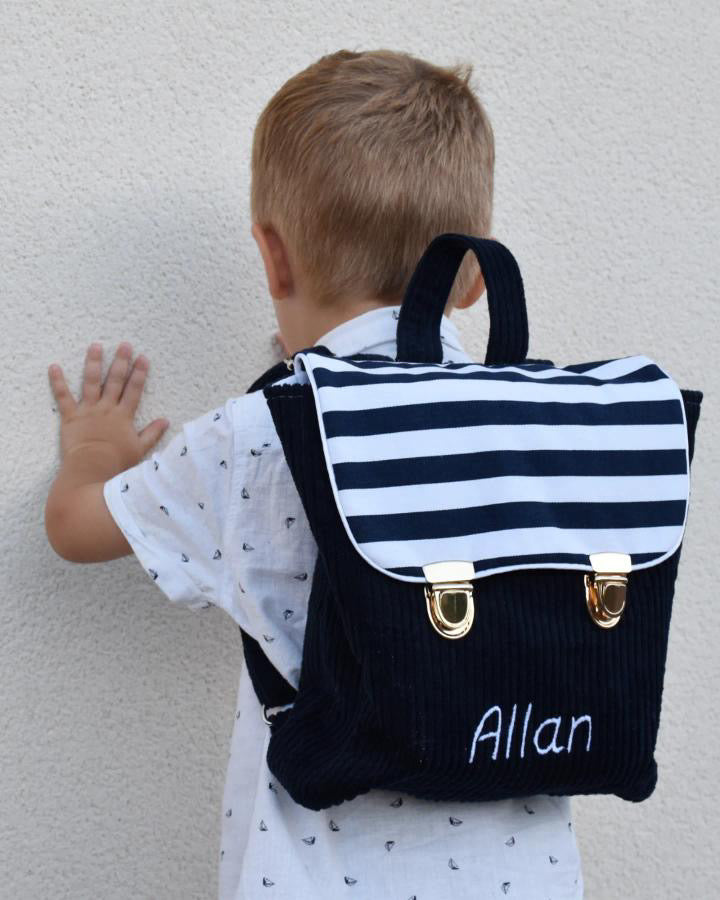 Mini cartable enfant pour la rentrée (sur commande)