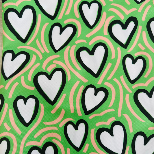 Lunch Bag isotherme -  Coeur vert (sur commande)