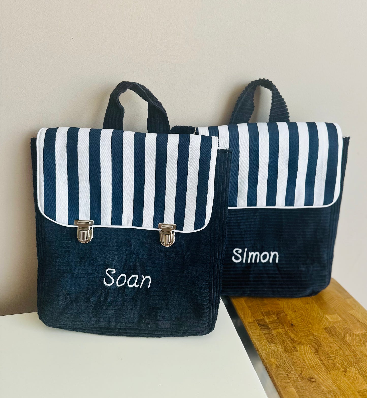 Mini cartable enfant pour la rentrée (sur commande)