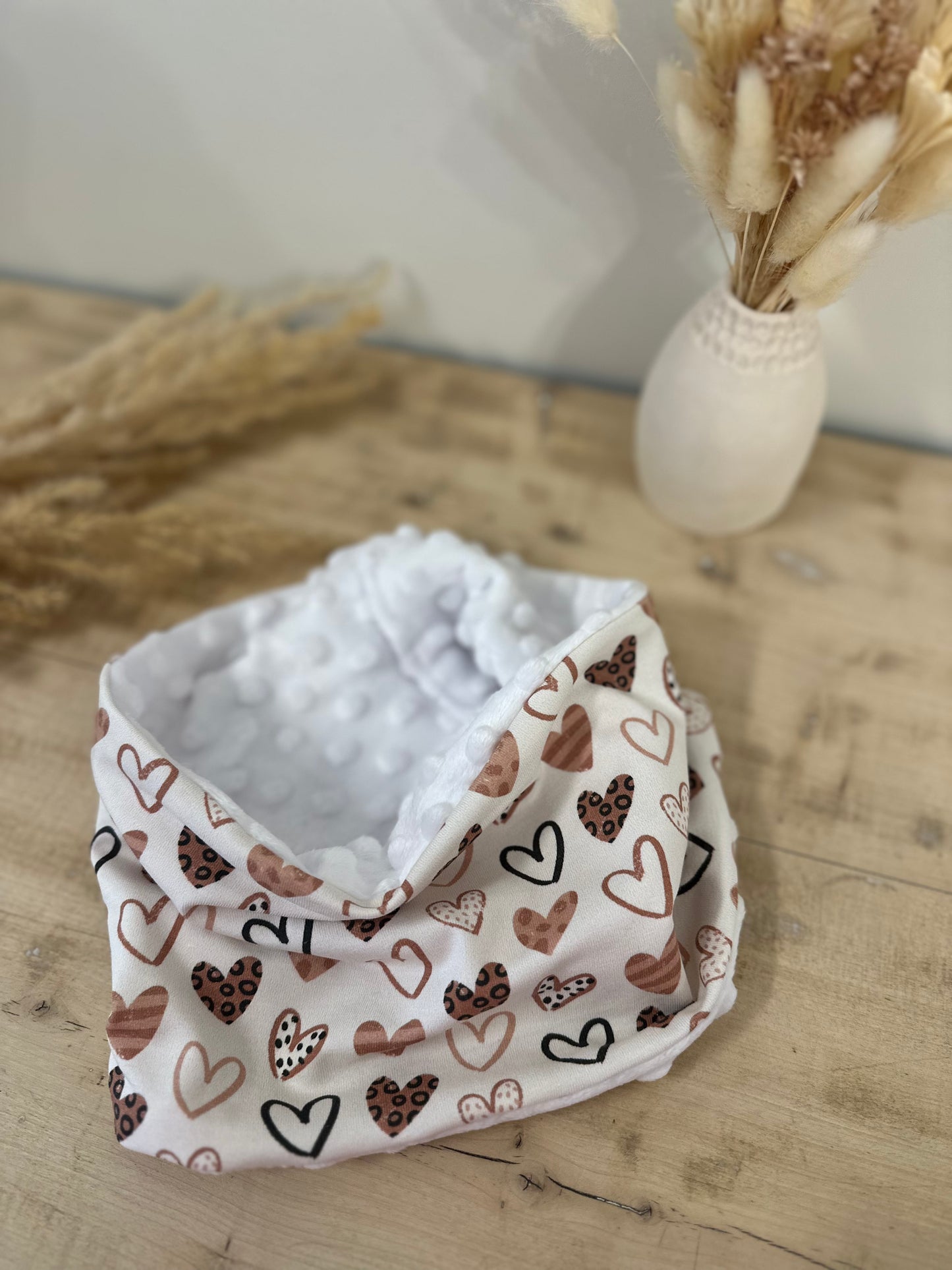 Snood / cache cou enfant "coeurs"