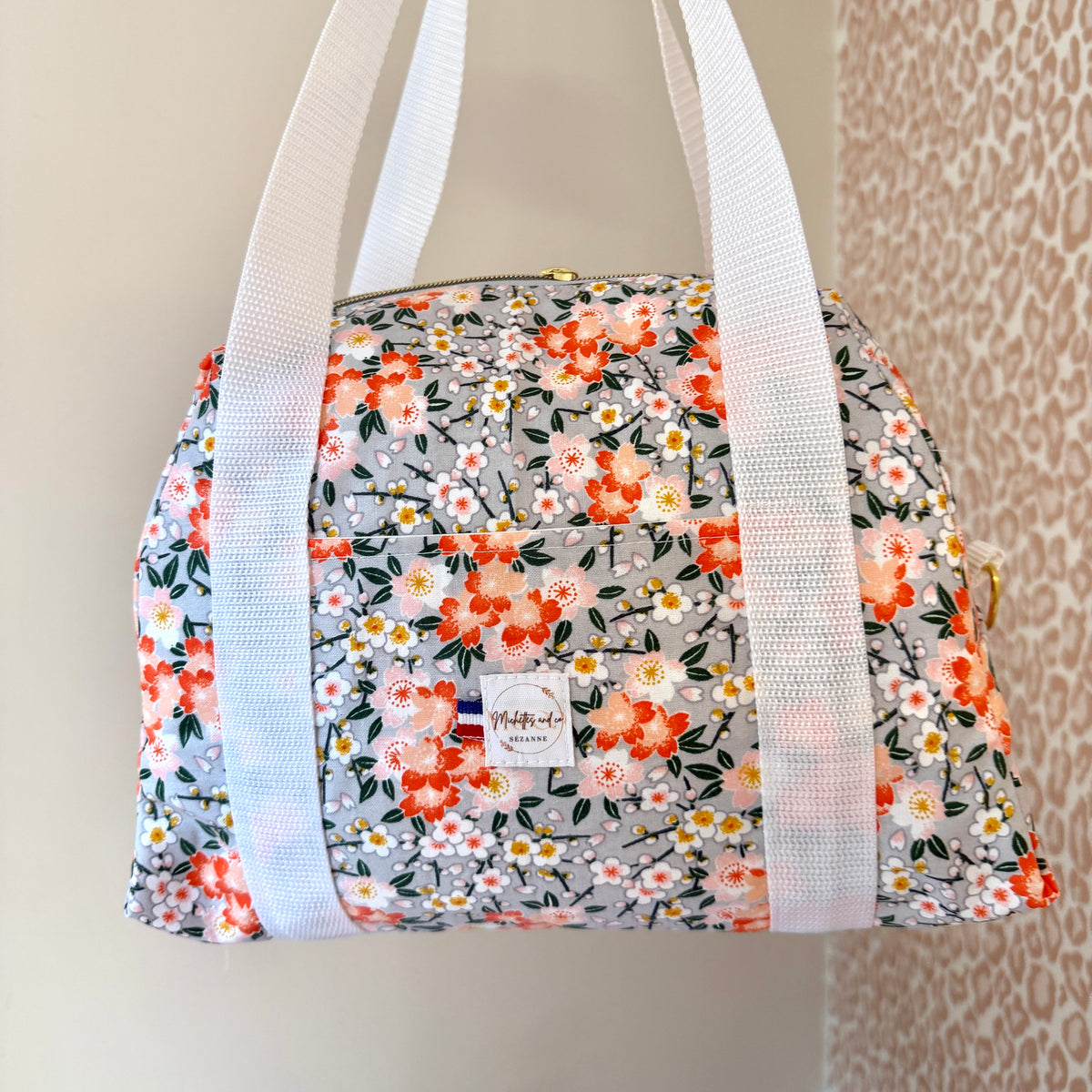 Lunch bag FLEURI - isotherme par Michettes and co