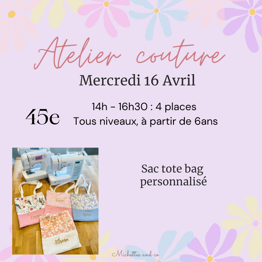 Atelier Tote bag - Mercredi 16 Avril 2025